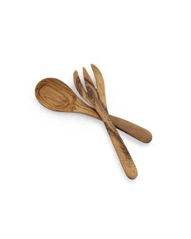 Olive wood Salad Servers Large