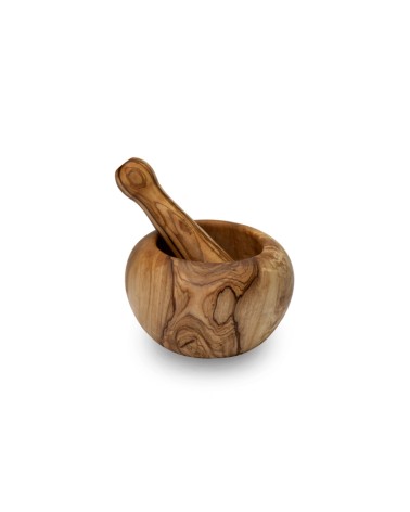 Olive Wood Mortar & Pestle Small